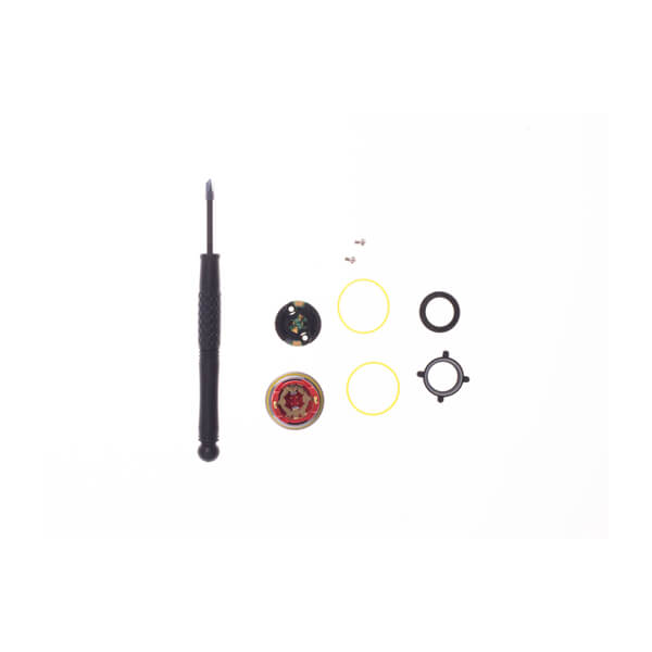 Garmin Rally RS/RK Battery Door Kit (S00-01614-00) with Battery Board, Screws, Screwdriver, and Seals