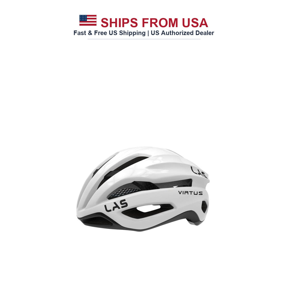 LAS Virtus Carbon Aero Road Bike Helmet | Lightweight Premium Italian Safety - Ships from USA Fast