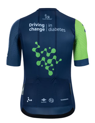 Team Novo Nordisk Jersey - Threshold Cycling - back of jersey