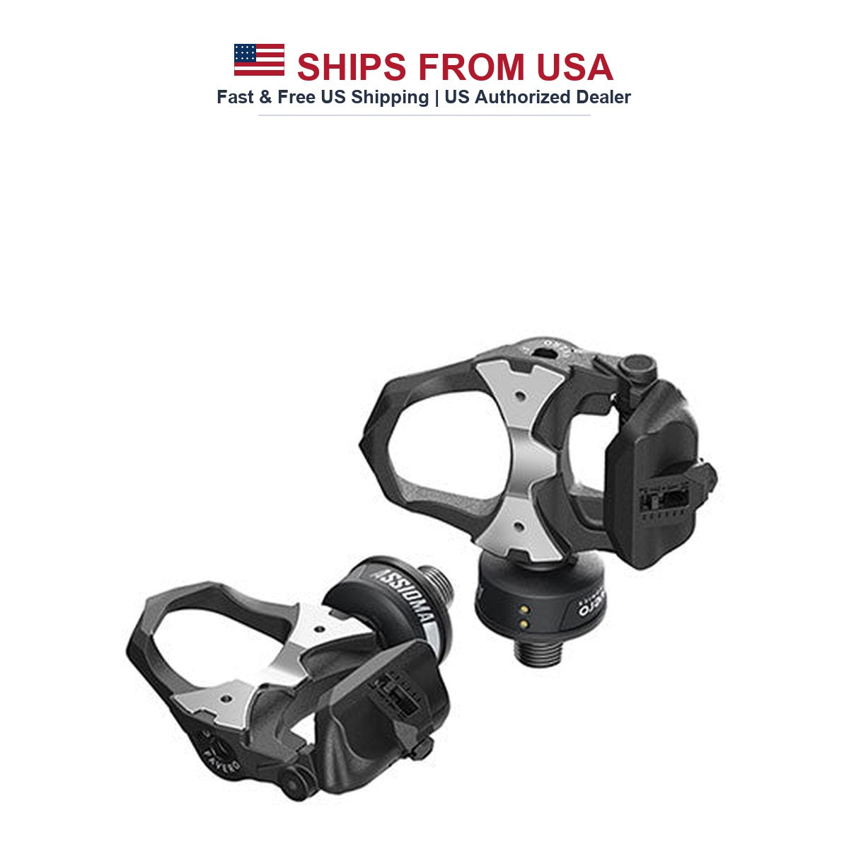 Favero Assioma Duo Dual-Sided Power Meter Pedals | ±1% Accuracy for Training - Ships from USA Warehouse Fast