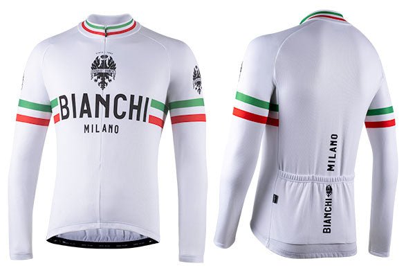 Bianchi Milano Storia Leggenda Long Sleeve Cycling Jersey | Threshold Cycling - Threshold Cycling