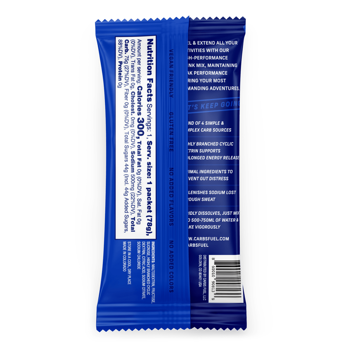 Carbs Fuel Drink Mix: Convenient Single Serve Sachets for Cycling - Threshold Cycling